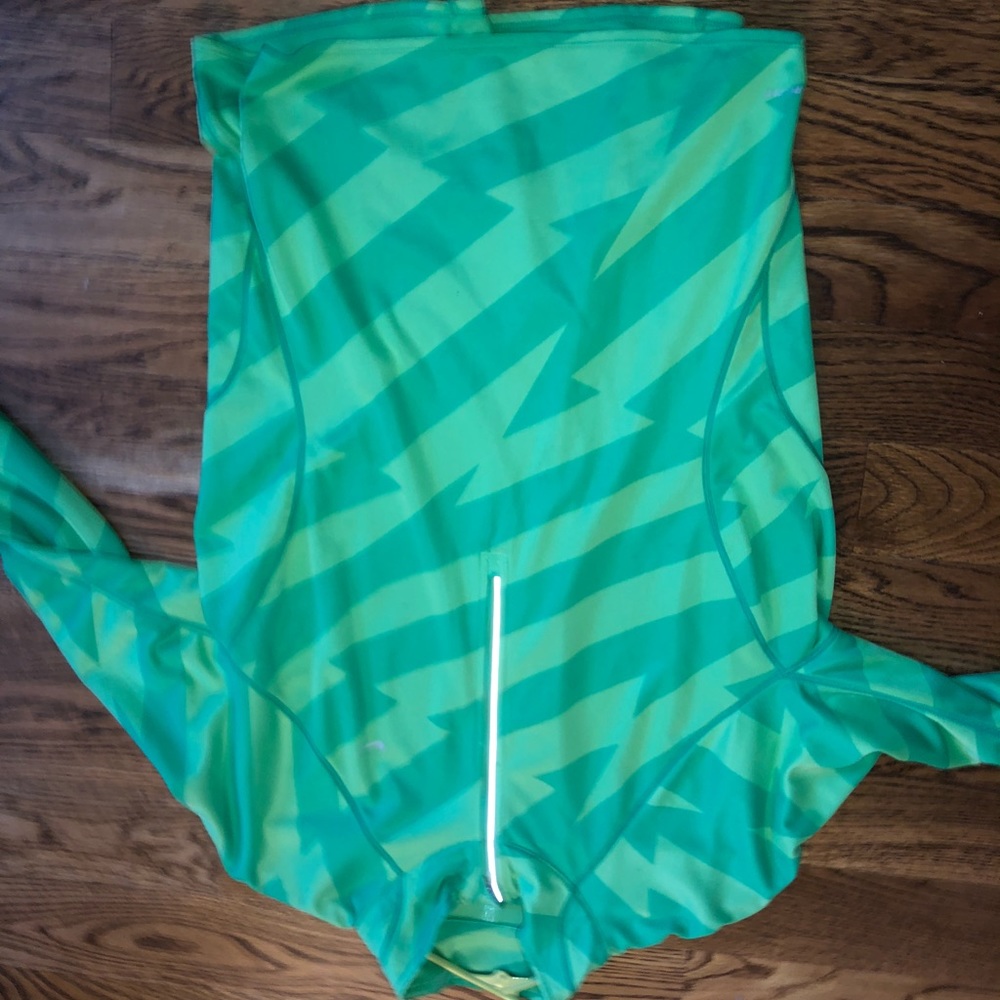 Green Nike Quarter zip pill over